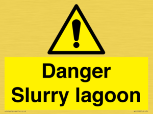 Danger Slurry lagoon